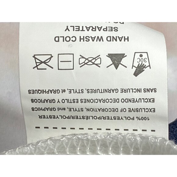 Chicago Bears Womens Size XL Majestic Draft Me Navy Blue Sequin T Shirt New - Picture 8 of 11